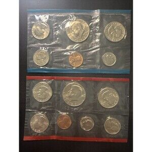 1980-P&D U.S. Mint Uncirculated 12-Coin Set Original Government Packaging